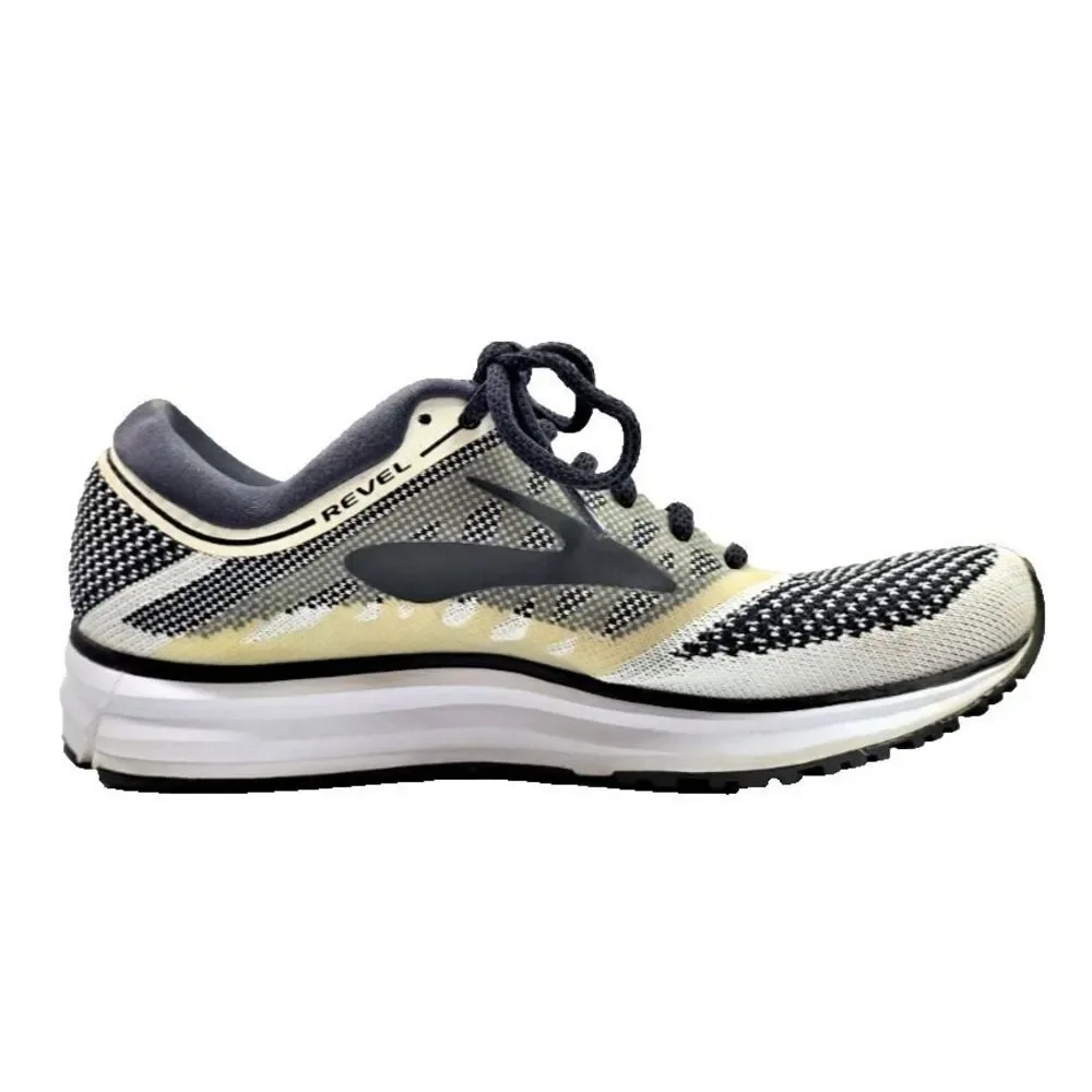 Brooks Revel Running Shoes Women's Size 8B Black White Style 1202491B155